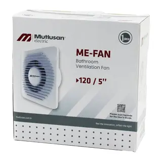 MUTLUSAN-001 211 000 120 00 00 ME-FAN 120/5" BANYO TUVALET HAVALANDIRMA ASPİRATÖRÜ 15W 1900RPM 120M3/H