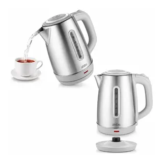 İnoks Çelik Kettle Su Isıtıcısı Kablosuz Kullanım 1.8LT 360° Dönebilme Otomatik Kapanma SK-8031