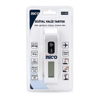 Valiz Model Dijital Valiz Terazi Tartı Kantar Pilli MAX=50KG Hasassiyet = 10GR İ11-029