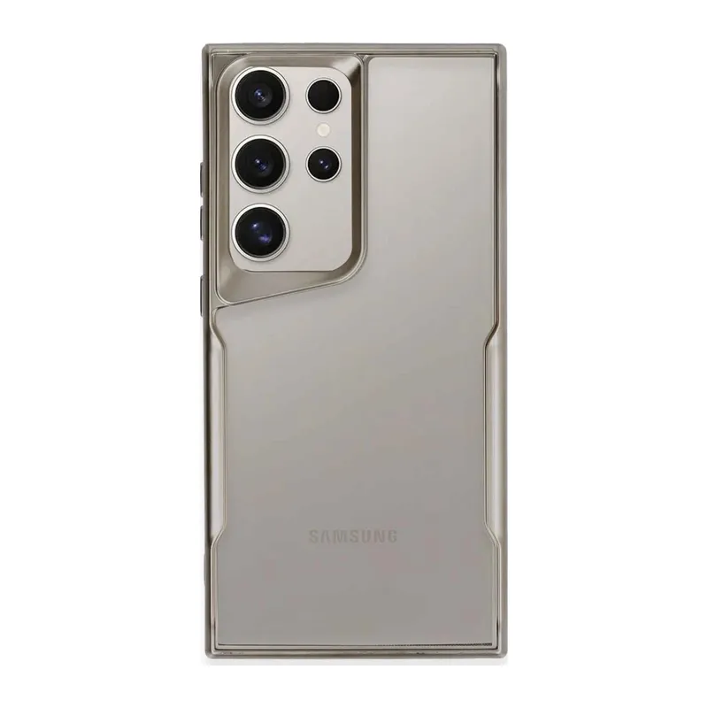Samsung Galaxy S25 Ultra Kılıf Boyi Silikon Kapak - Titan Gri