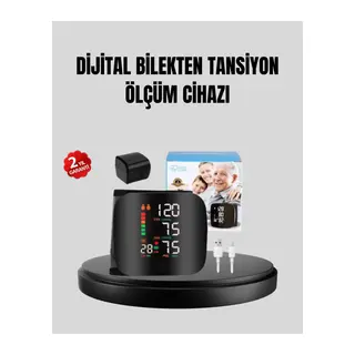 Bilekten Ölçüm Dijital Tansiyon Aleti – Renkli Risk Göstergeli ve Aritmi Uyarılı