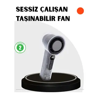 Kompakt Dijital Ekranlı Fan | 100 Seviye Hız + Sessiz Çalışma