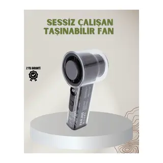 100 Kademeli Ayarlanabilir Mini Fan | Dijital Ekranlı Serinletici