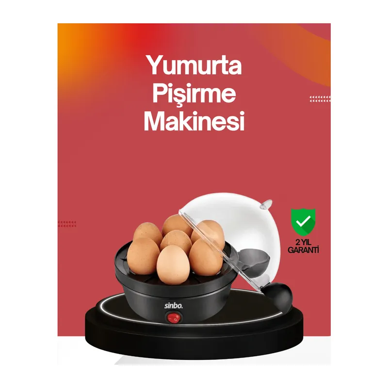 7 Yumurtalık Buharlı Yumurta Pişirme Cihazı Otomatik Kapanma Özellikli