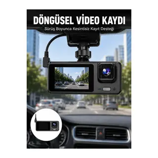 Full HD 3 Kanallı Araç Kamerası – Akıllı Çözümlerle Sürüş Yeni Nesil
