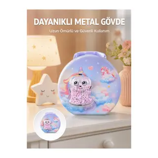 Şifreli Çocuk Para Kasası Metal Gövdeli Güvenli Kutu