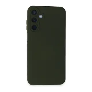 Samsung Galaxy A25 5G Kılıf Nano içi Kadife Silikon - Koyu Yeşil