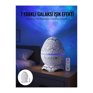 Gece Lambası Yumurta Işık Speaker Yeni Nesil Dinozor Yumurtası Görünümlü
