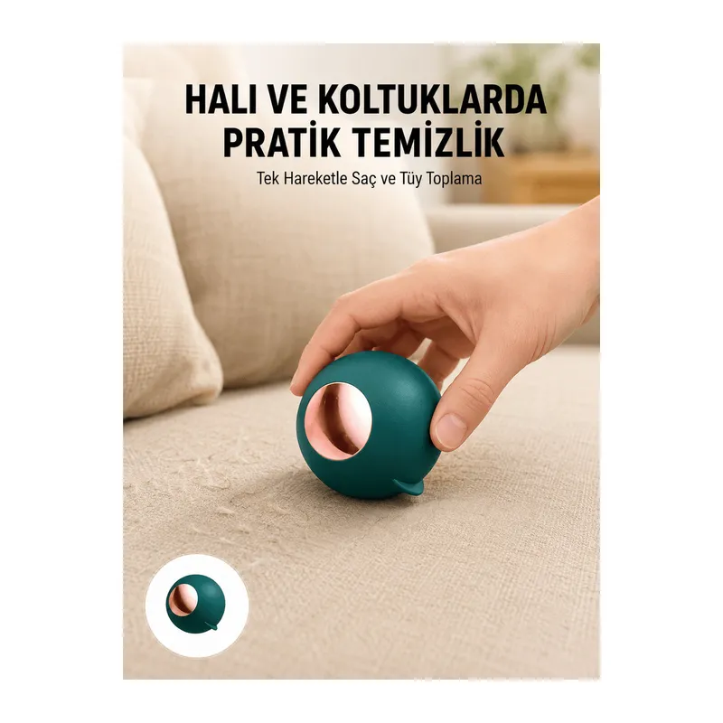 Kumaş Dostu Tiftik Çıkarıcı – Kıyafet ve Halı Temizlik Topu