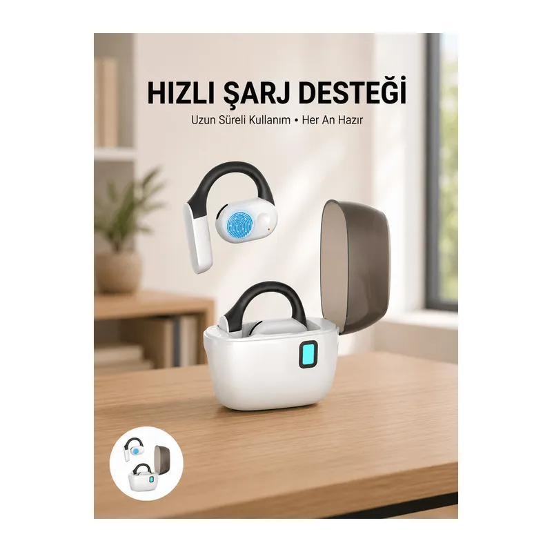 TWS Bluetooth Kulaklık – Otomatik Şarj, Taşınabilir Şarj Kutusu Yeni Nesil