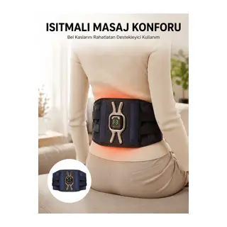 Isıtmalı Bel ve Bacak Masaj Kemeri Vücut Destekli