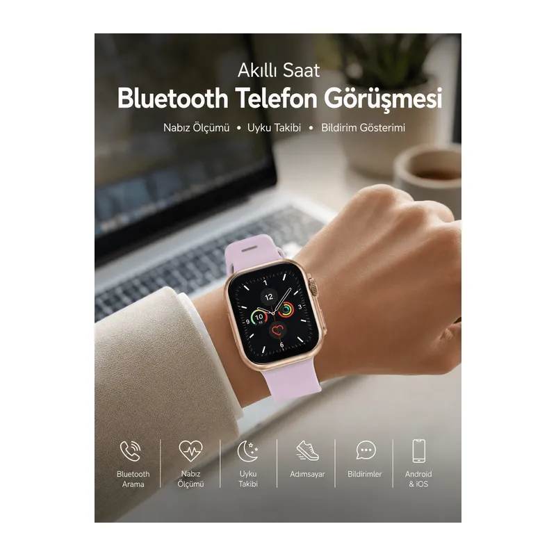 Bluetooth Görüşmeli Akıllı Saat, Sağlık Takibi ve Akıllı Bildirim Özellikleriyle Günlük Hayatınızı Kolaylaştırır