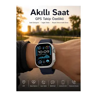 Akıllı Saat Nabız Ölçer Uyku Takibi Adımsayar Alarm ve Hatırlatıcı Çağrı Cevaplama Yeni Nesil