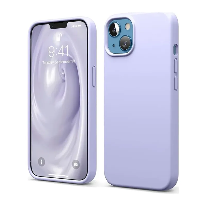 Apple iPhone 14 Kılıf First Silikon - Lila