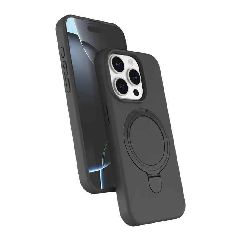 Apple iPhone 15 Pro Max Regal Magsafe Standlı Kapak - Titan Gri