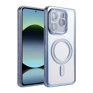 Xiaomi Redmi Note 14 4G Joke Simli Magneticsafe Kılıf - Mavi