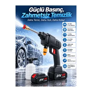 Bahçe Sulama Tabancası Makinesi Yüksek Basınçlı Akülü Yıkama Makinesi