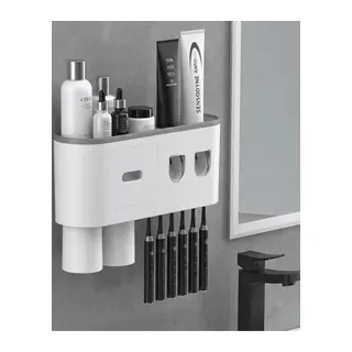 Çok Fonksiyonlu Diş Fırçası Tutucu Otomatik Dispenser Bardaklı Organizer