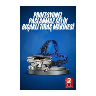 5 LED Far Şarj Edilebilir Güçlü Kafa Lambası Kamp Lambası 4 Modlu