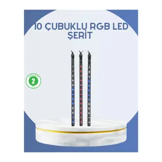 Dış Mekan LED Kayan Yıldız Işığı 10 Çubuk Aydınlatma