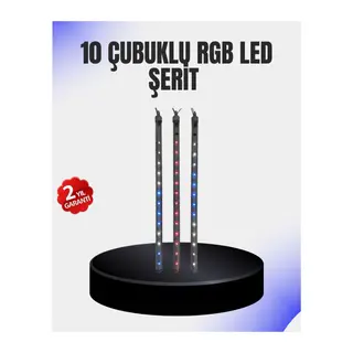 Dekoratif LED Meteor Işık 10’lu Çubuk Seti