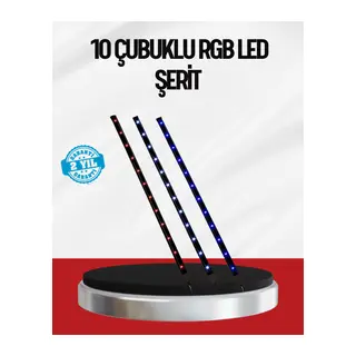 Kayan Yıldız LED Aydınlatma 10 Çubuk Dış Mekan Uyumlu