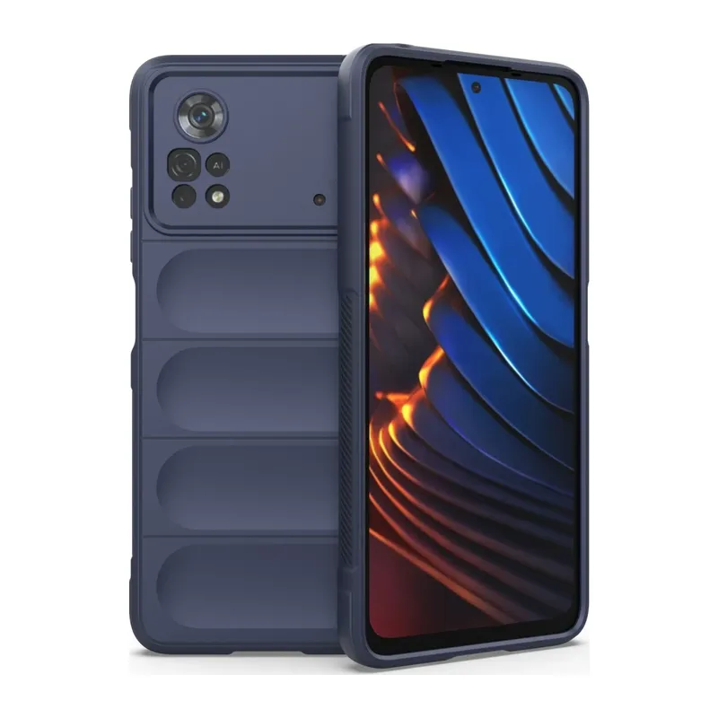 Xiaomi Poco X4 Pro 5G Kılıf Optimum Silikon - Lacivert