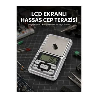 Kapaklı Dijital Cep Terazisi Hassasiyet 300 Gr