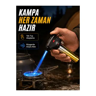 Profesyonel Jet Alev Pürmüz Çakmak Emniyet Kilitli Yeniden Doldurulabilir
