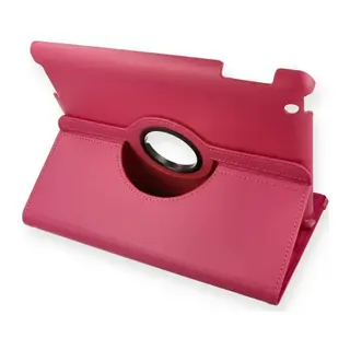 Apple iPad 4 9.7 Kılıf 360 Tablet Deri Kılıf - Pembe