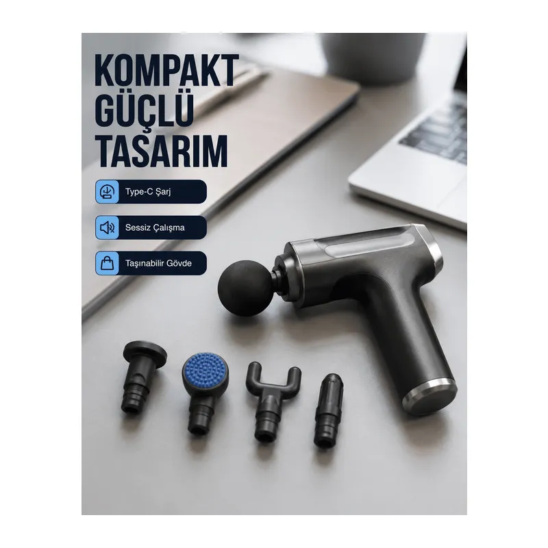 Kas Yorgunluğu Giderici Vücut Masaj Tabancası Yeni Nesil