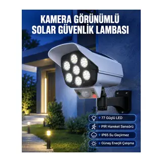 Kablosuz, Güneş Paneliyle Şarj Olan Dış Mekan Lambası – 8-10 Saat Aydınlatma Süresi