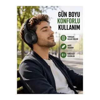3.2 cm Sürücülü Ergonomik Kablosuz Kulaklık
