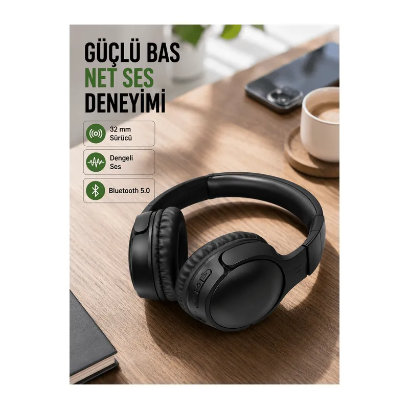 18 Saat Pil Ömürlü Bluetooth Kulaklık