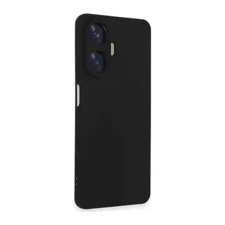 Realme C55 Kılıf Nano içi Kadife Silikon - Siyah