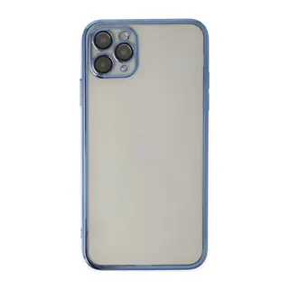 Apple iPhone 11 Pro Kılıf Razer Lensli Silikon - Açık Mavi