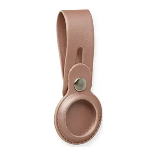 Airtag Askılı Deri Kılıf - Rose Gold