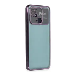 Xiaomi Redmi 10C Kılıf Razer Lensli Silikon - Mor