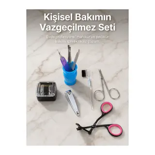 Taşınabilir Manikür Bakım Seti Günlük El Ayak ve Kaş Bakım Kiti