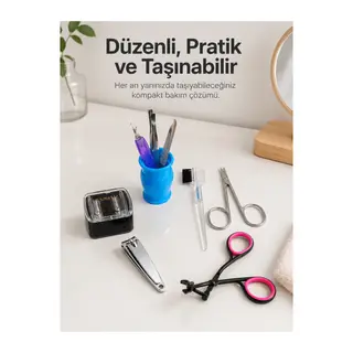 Paslanmaz Çelik Manikür Seti Tırnak Kaş ve Kişisel Bakım Aletleri