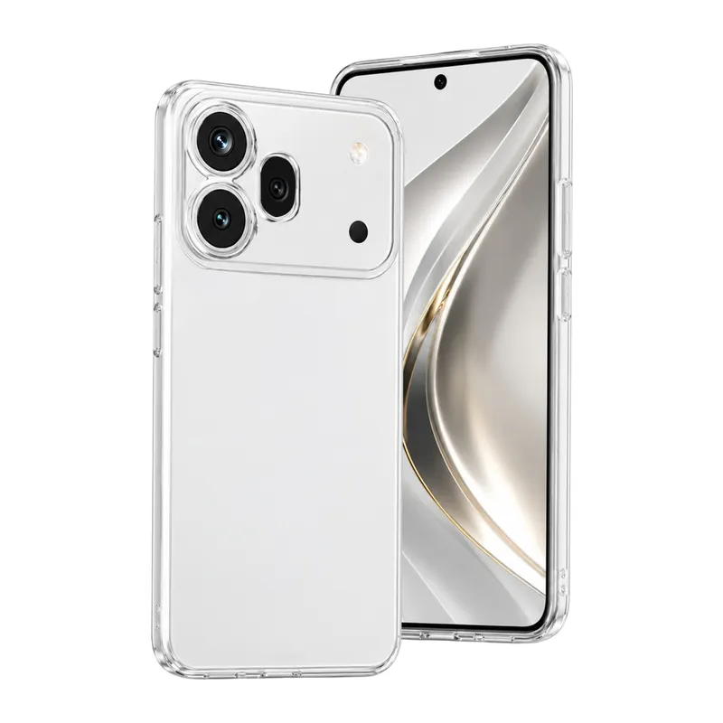 Huawei Honor 600 Pro Lüx Şeffaf Silikon - Şeffaf