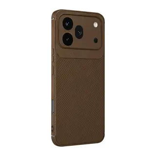 Huawei Honor 600 Pro Auto Focus Karbon Kapak - Kahverengi