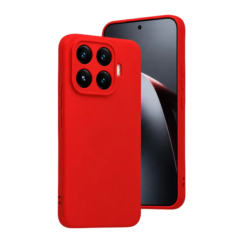 Xiaomi Mi 17T Nano içi Kadife Silikon - Kırmızı