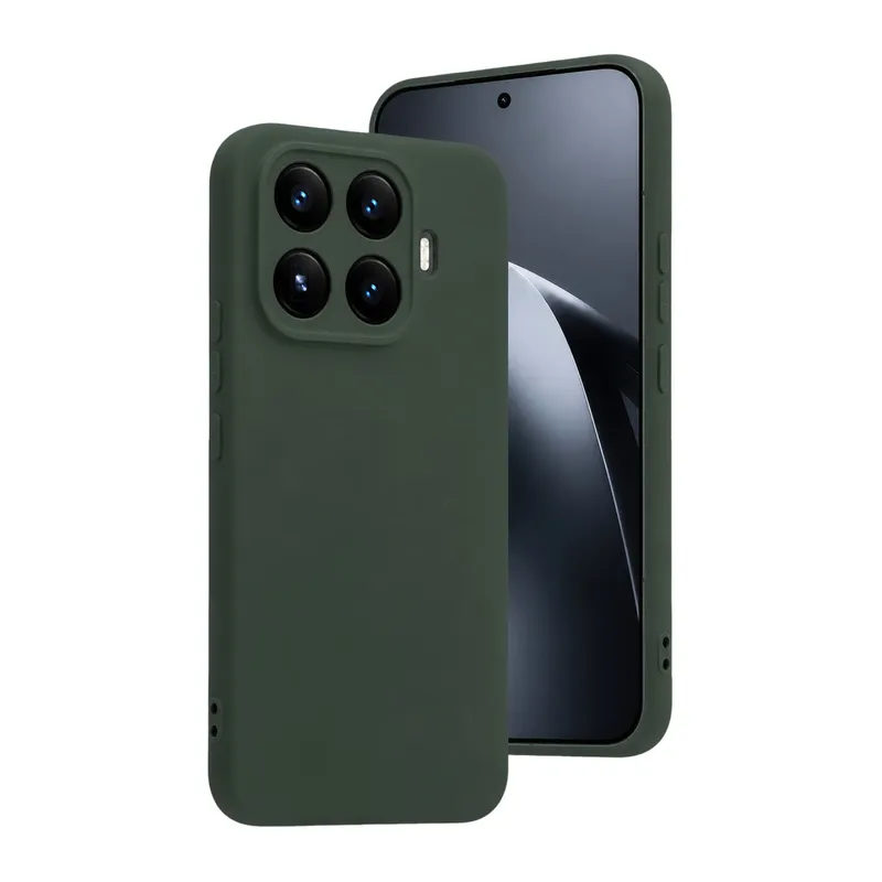 Xiaomi Mi 17T Pro Nano içi Kadife Silikon - Koyu Yeşil