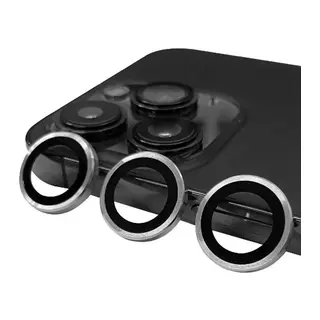 Apple iPhone 13 Pro Max Raze Metal Kamera Lens - Gümüş