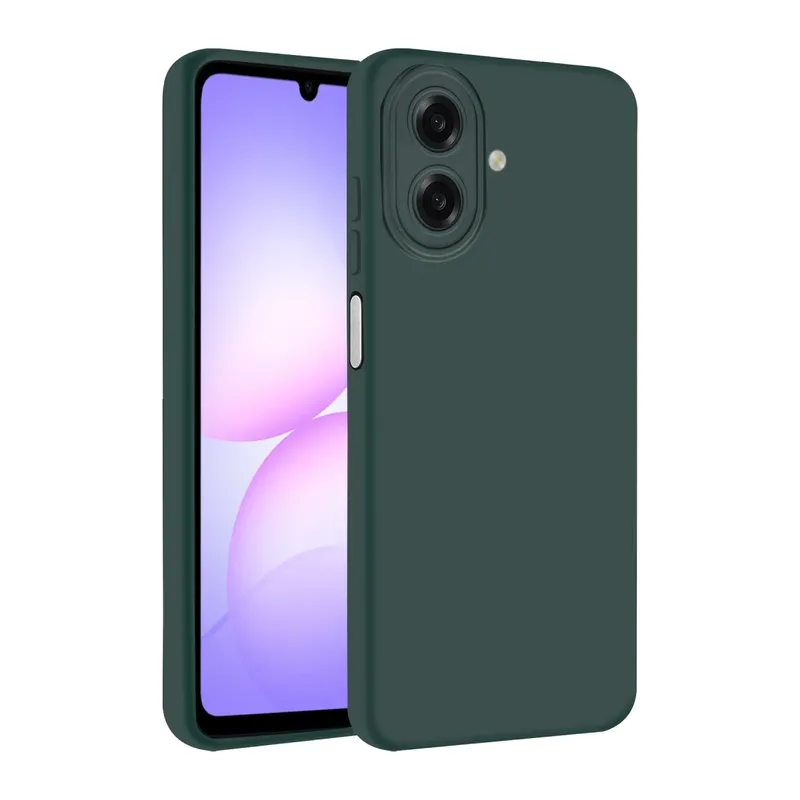 Samsung Galaxy A07 4G Nano içi Kadife Silikon - K.Yeşil