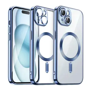 Apple iPhone 15 Kılıf Kross Magneticsafe Kapak - Sierra Blue