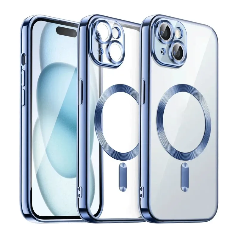 Apple iPhone 15 Kılıf Kross Magneticsafe Kapak - Sierra Blue