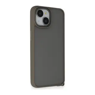 Apple iPhone 14 Kılıf Elegant Kapak - Titan Gri