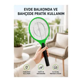 Pil ile Çalışan Elektronik Sinek Öldürücü – Çocuk ve Evcil Hayvan Dostu Tasarım
